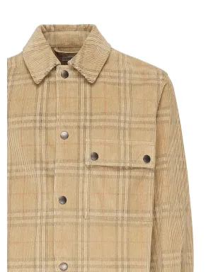 Burberry チェック柄コーデュロイオーバーシャツ - サムネイル3