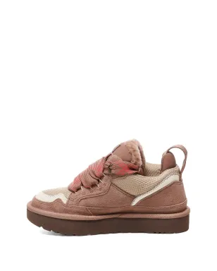 UGG リボンレース レザー スニーカー - ピンク - サムネイル4