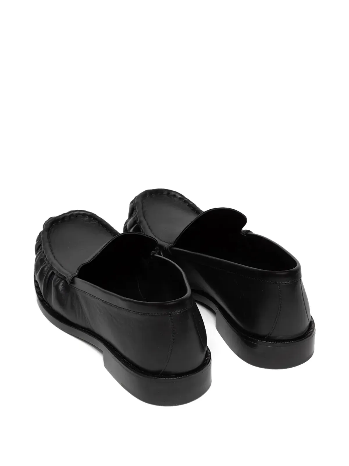 DRIES VAN NOTEN ギャザー入りレザー ローファー - 画像3