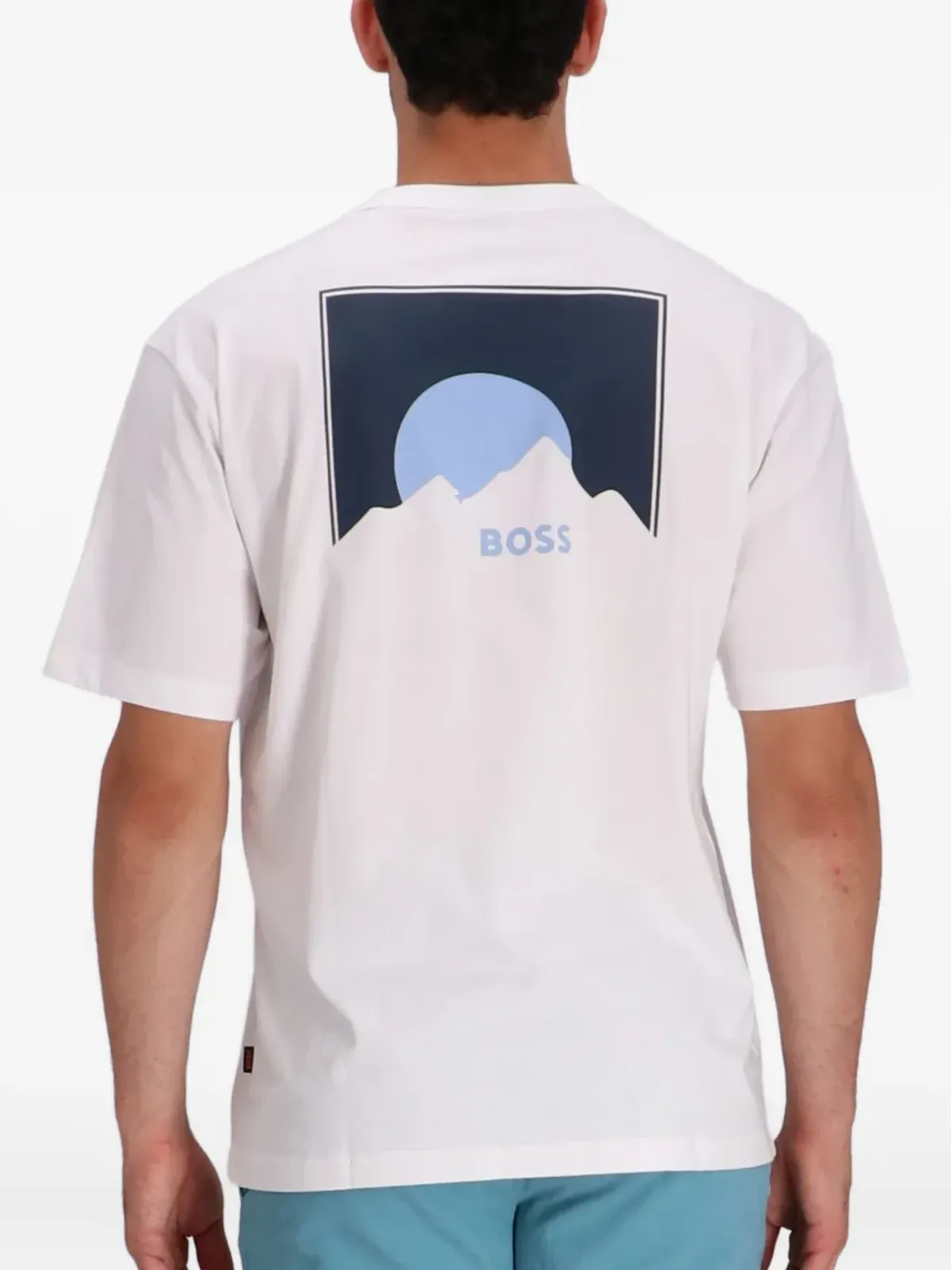 BOSS マウンテン・グラフィック コットン Tシャツ - 画像2