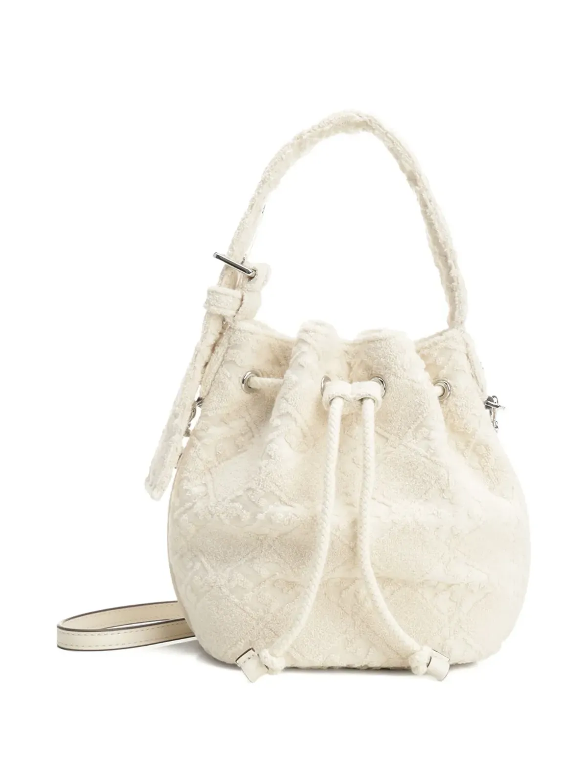 Tory Burch コットンブレンド バケットバッグ - Neutrals - 画像4