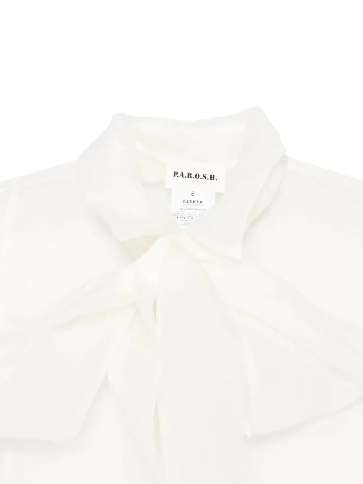 P.A.R.O.S.H. ボウタイ付き長袖ブラウス - 画像3