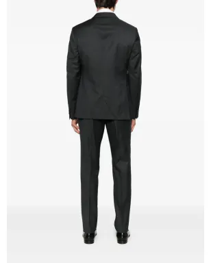 Zegna グレーの三つボタン・スーツ - サムネイル3