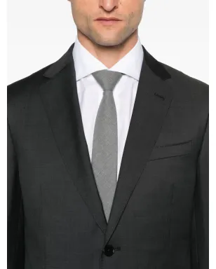 Zegna グレーの三つボタン・スーツ - サムネイル4