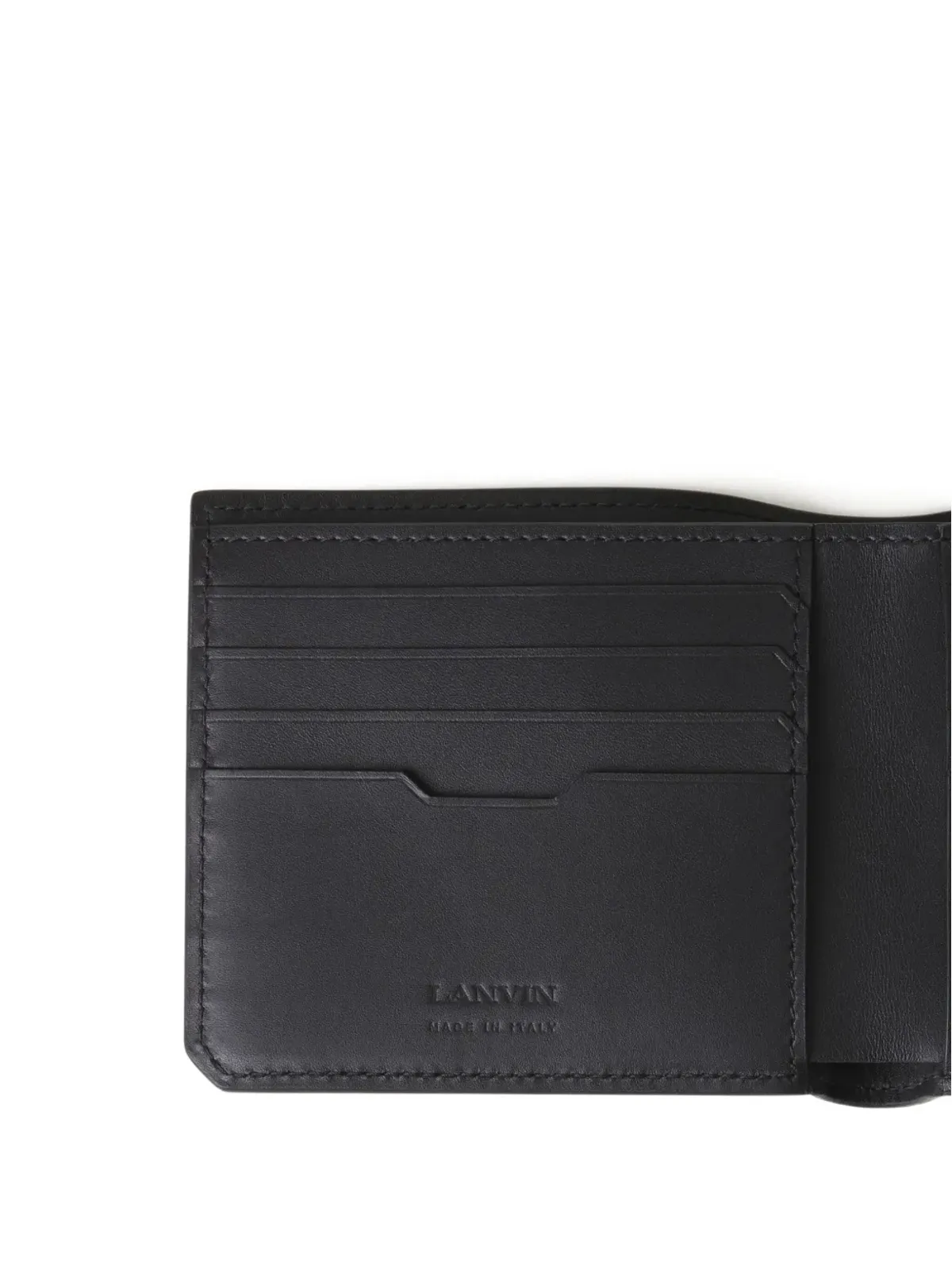 Lanvin レザーウォレット ブラック - 画像3