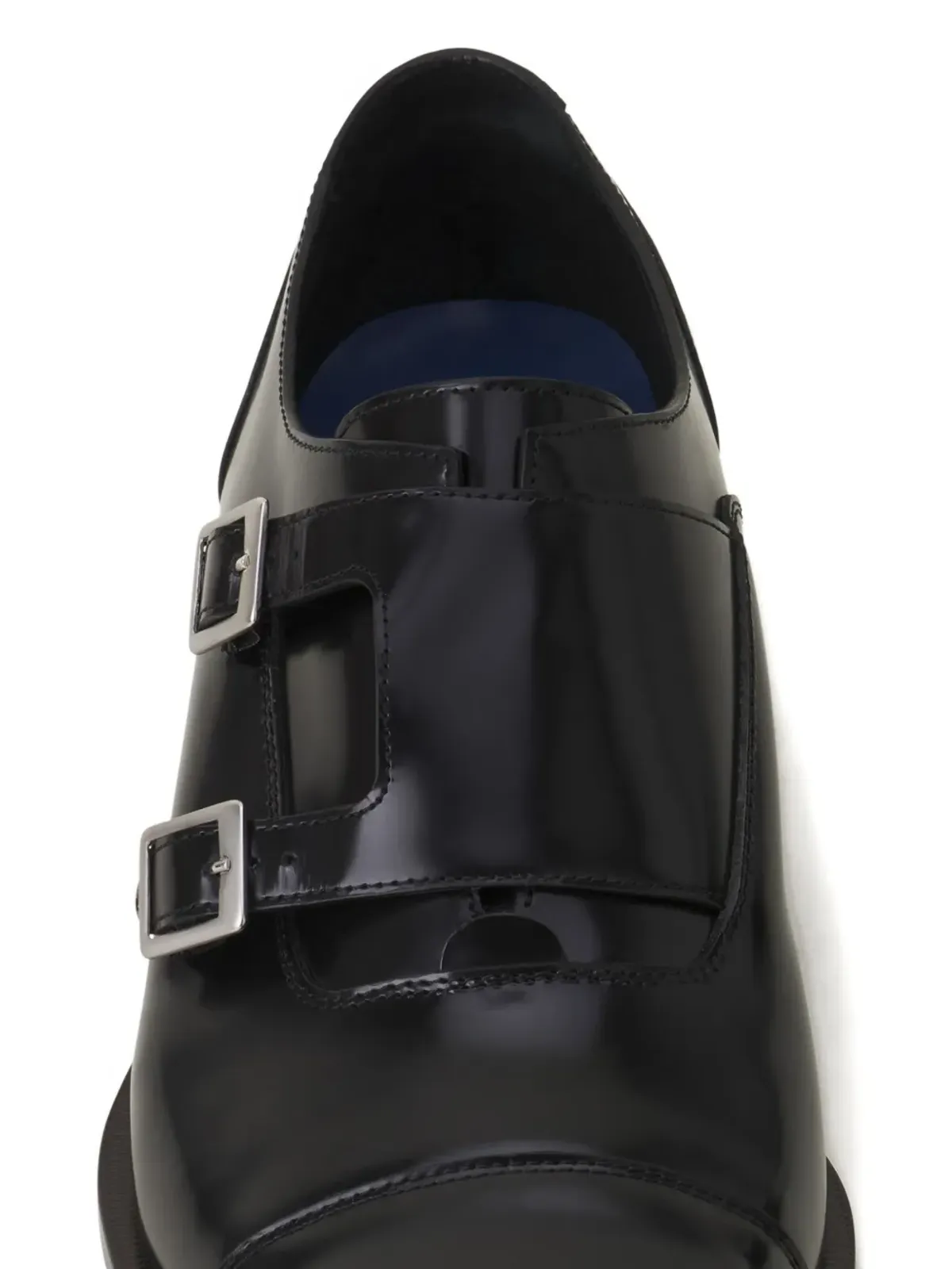 Lanvin ダブルバックル付きポインテッドモンクシューズ - 画像4