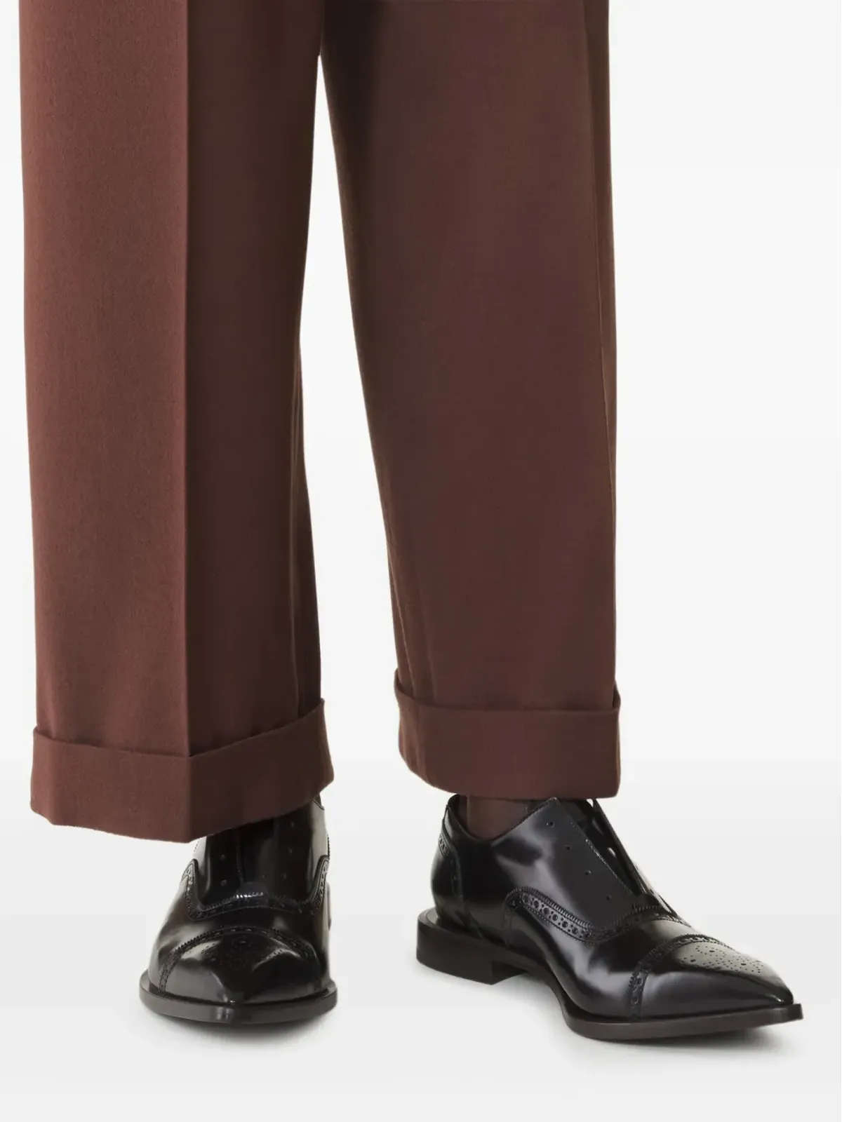 Lanvin レザー ブローグシューズ - 画像5