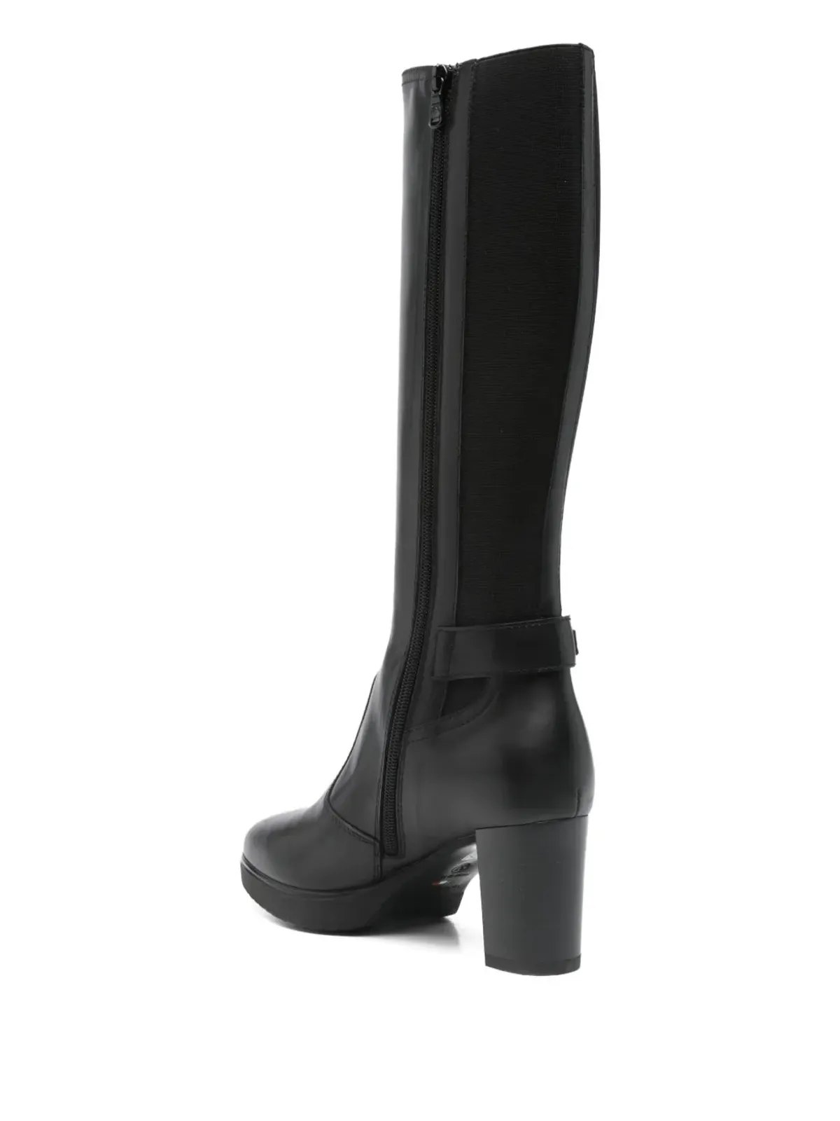 NERO GIARDINI 70mmブロックヒールバックルブーツ - ブラック - 画像3