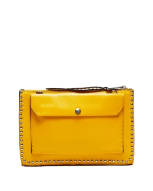 Miu Miu Pre-Owned フリンジ付きショルダーバッグ - イエロー - サムネイル5