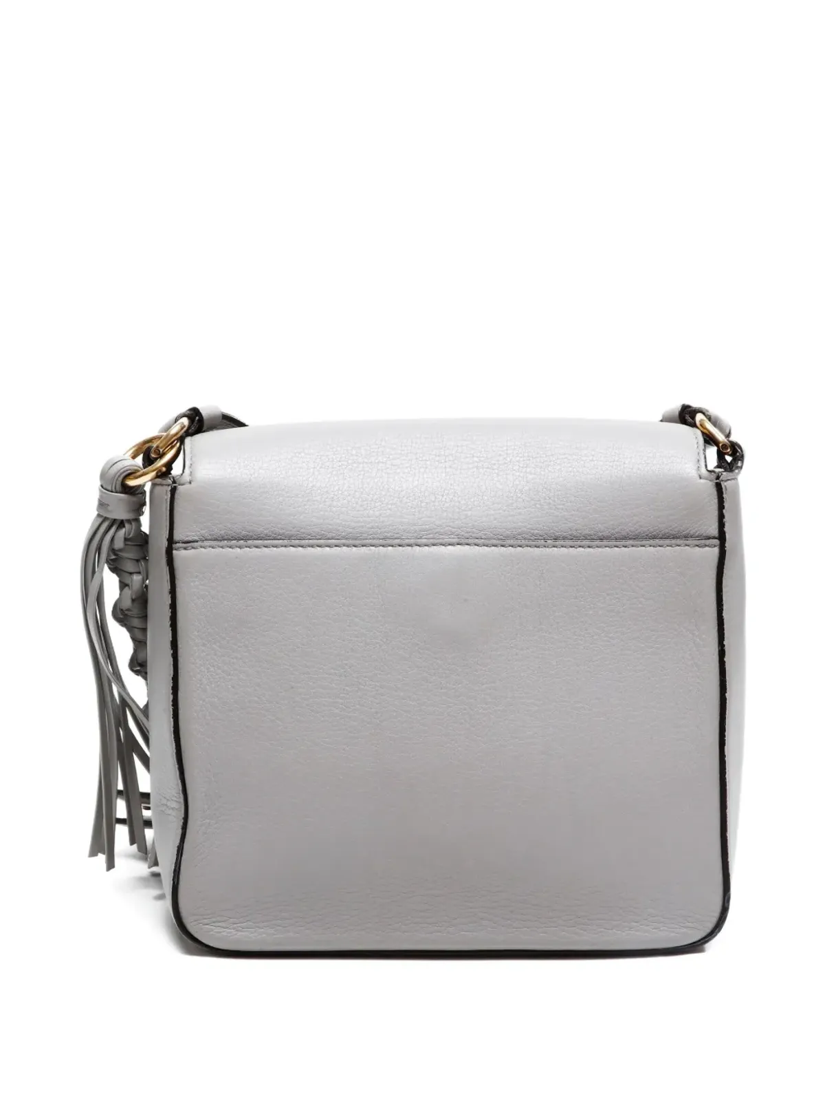 Ferragamo Pre-Owned 2000-2020s Gancini leather tassel shoulder bag - Grey - 画像2