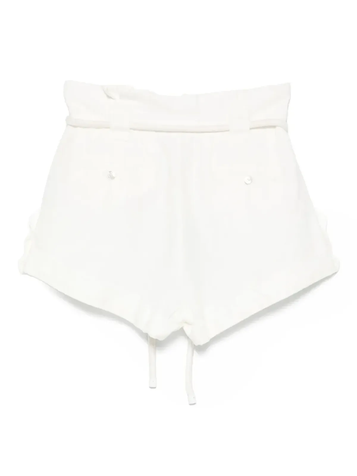 FARM Rio belted linen shorts - White - 画像2