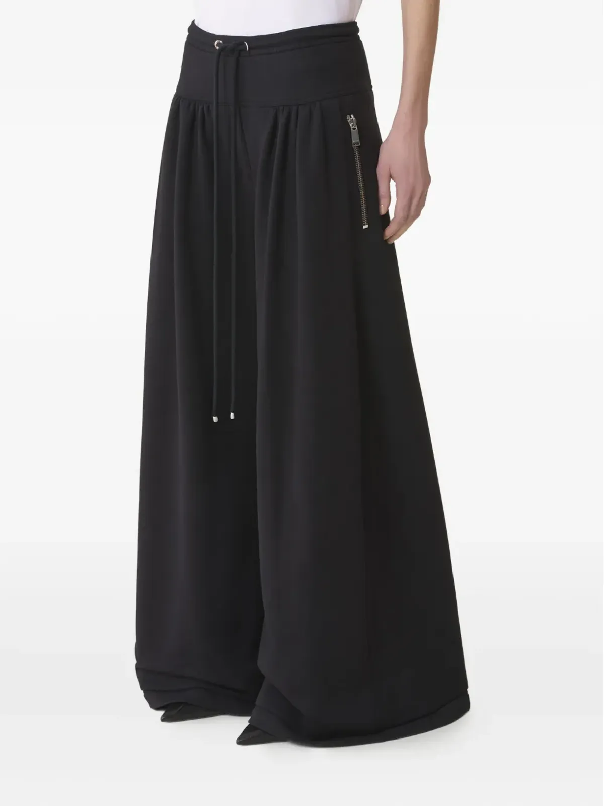 Lanvin プリーツ入りドローストリングパンツ - 画像3