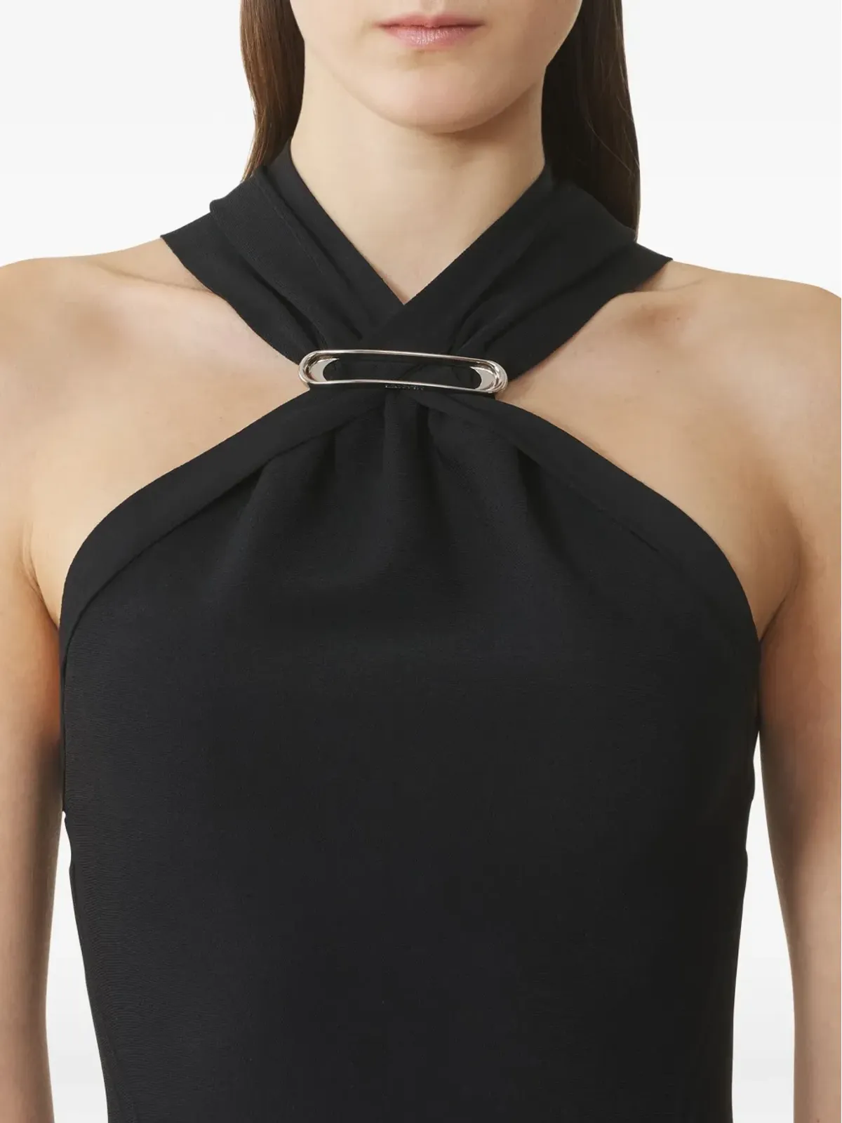 Lanvin ホルターネック ミディドレス - ブラック - 画像5