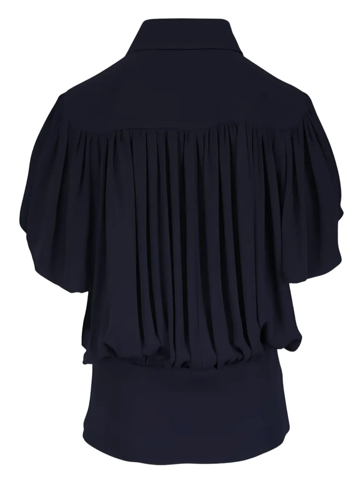 Lanvin プリーツパネル半袖トップス - Black - 画像2