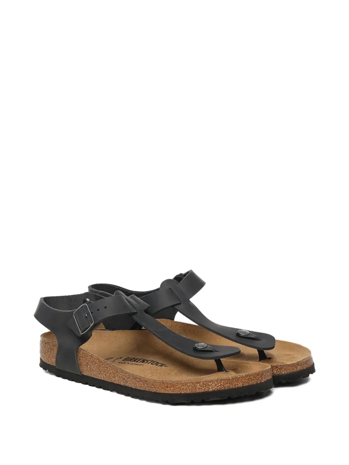 Birkenstock レザーバックルサンダル - 画像2