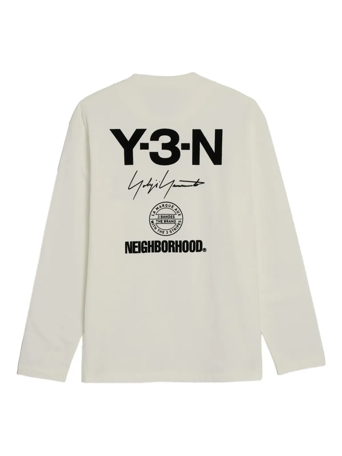 Y-3 x Neighborhood ロゴ入り ロングスリーブ Tシャツ - 画像2