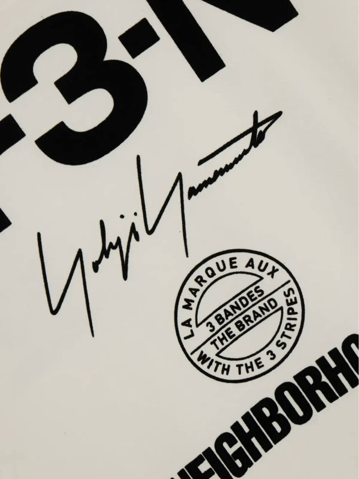 Y-3 x Neighborhood ロゴ入り ロングスリーブ Tシャツ - 画像4