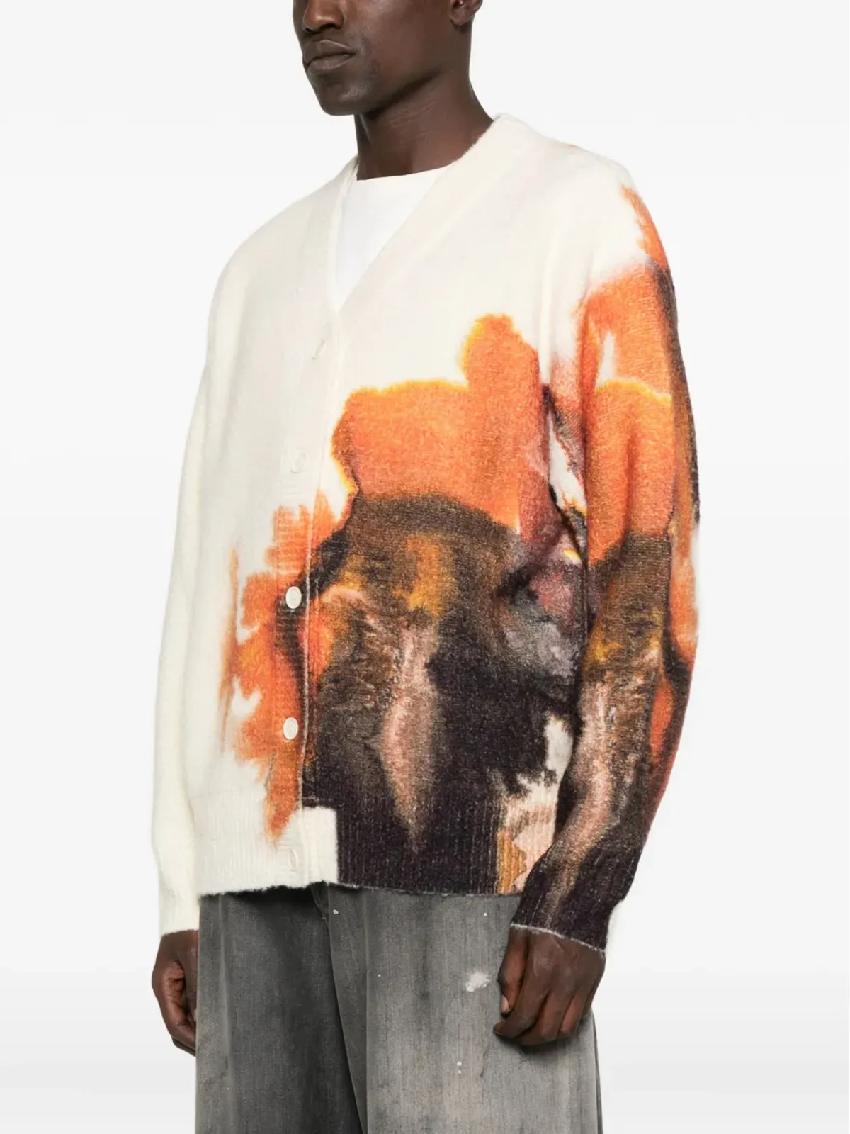 Y-3 グラフィックプリント カーディガン - 画像3