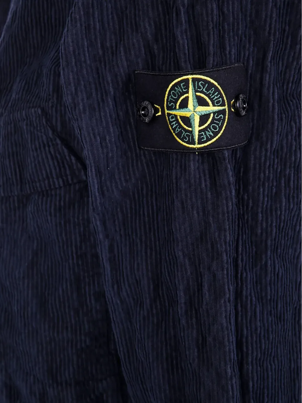 Stone Island コーデュロイ ロゴパッチ シャツ - 画像3
