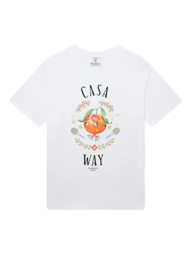 Casablanca Casablanca Casa Way オレンジ・マスコット Tシャツの商品画像