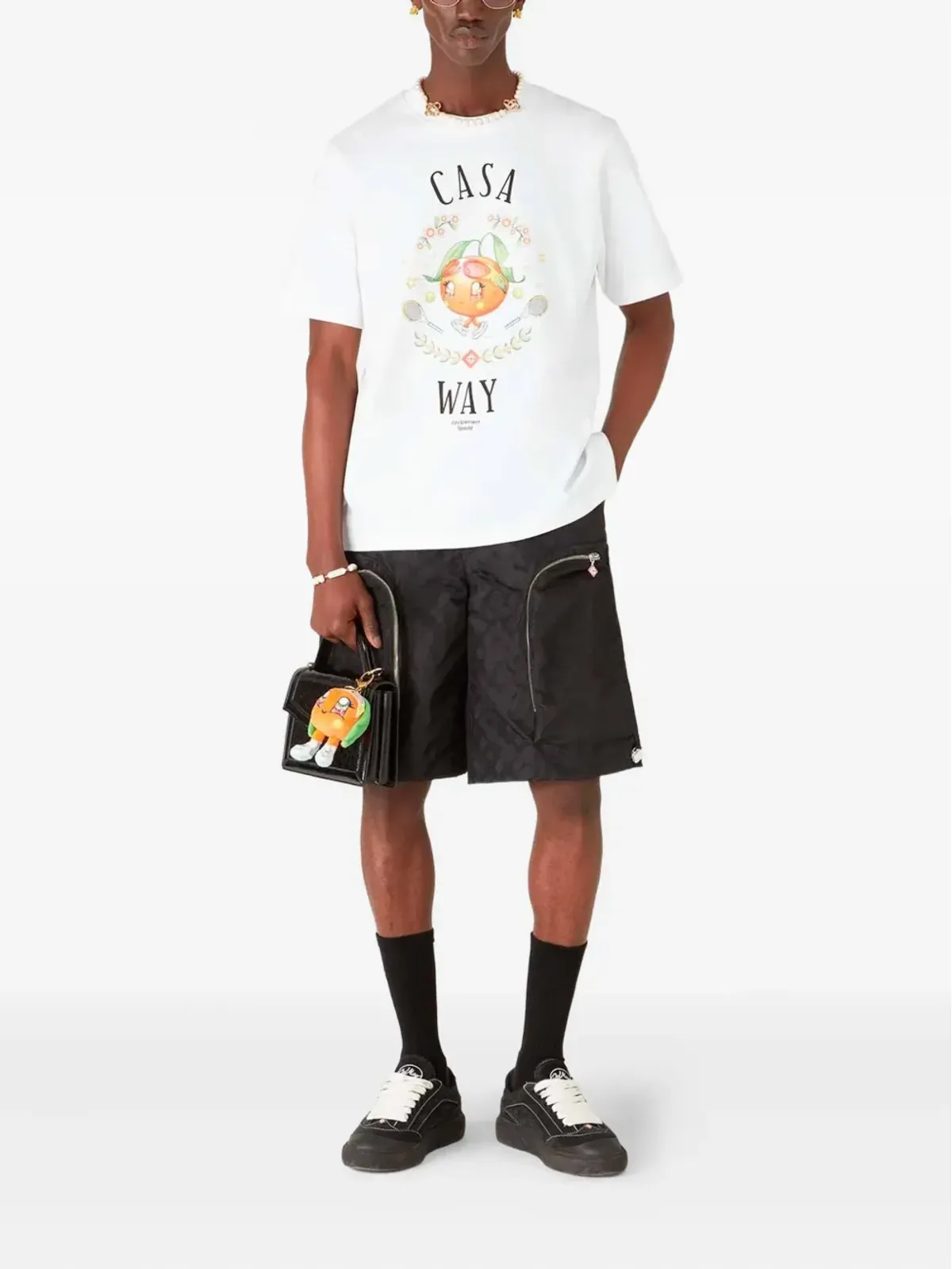 Casablanca Casa Way オレンジ・マスコット Tシャツ - 画像2