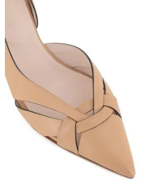 Del Carlo レザー スリングバックパンプス - サムネイル5