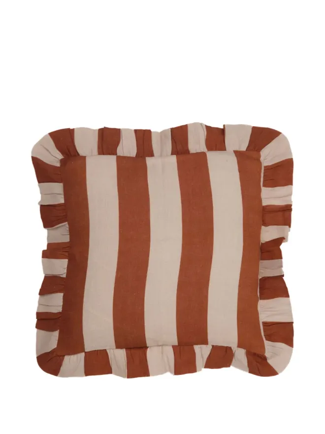 Amuse La Bouche Amuse La Bouche 幅広ストライプリネン クッションカバーの商品画像