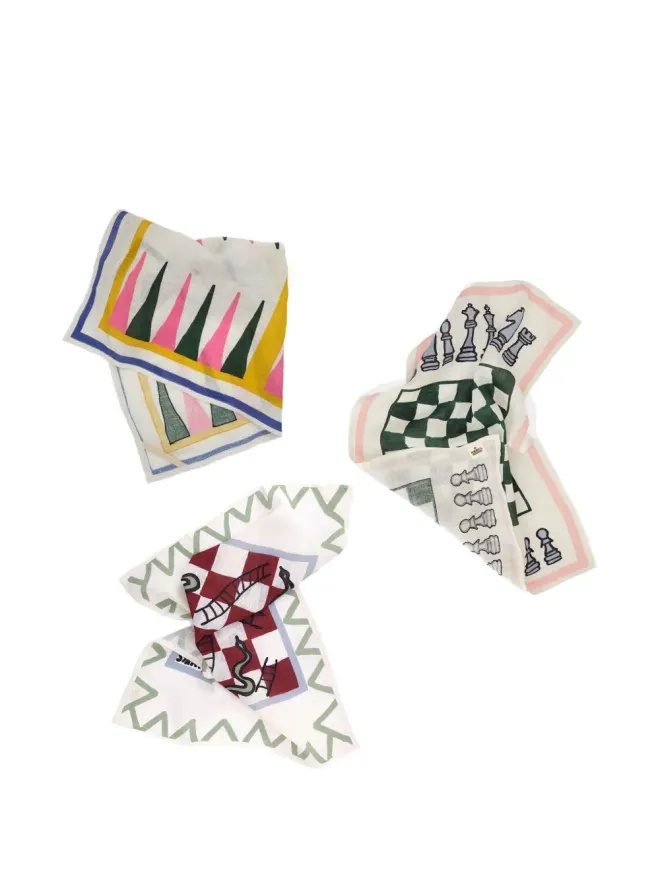 Amuse La Bouche Amuse La Bouche ゲームプリントリネン ティータオル（3枚セット）の商品画像