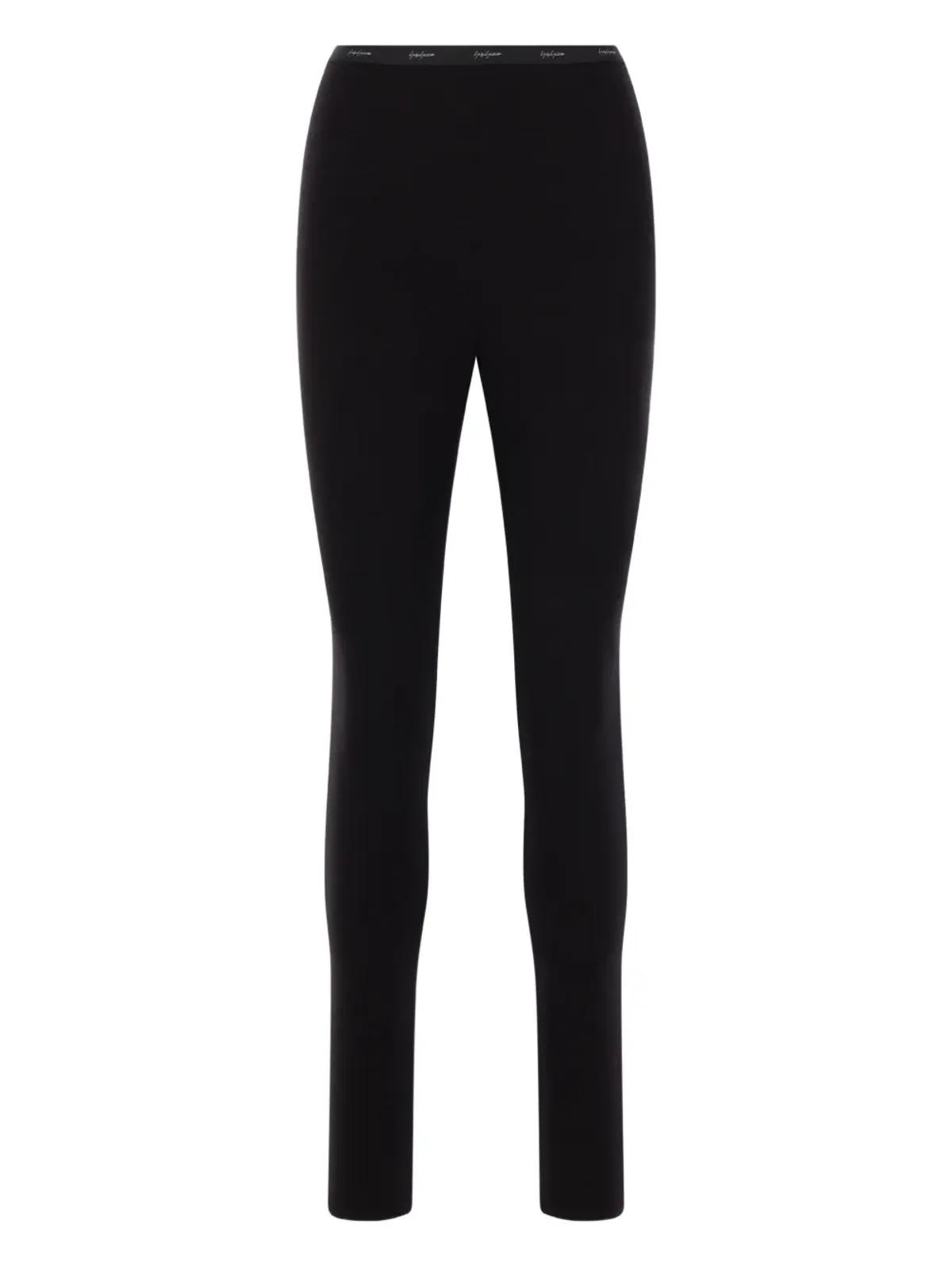 Yohji Yamamoto ロゴ入りウエストバンド レギンス - 画像1
