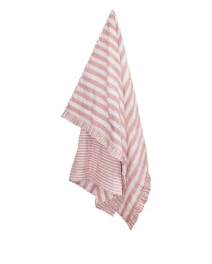 Amuse La Bouche striped ruffled quilt - Pink - サムネイル1