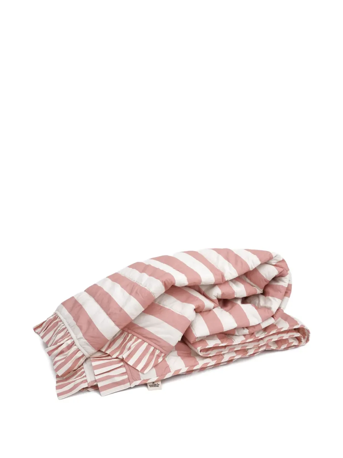 Amuse La Bouche striped ruffled quilt - Pink - 画像2