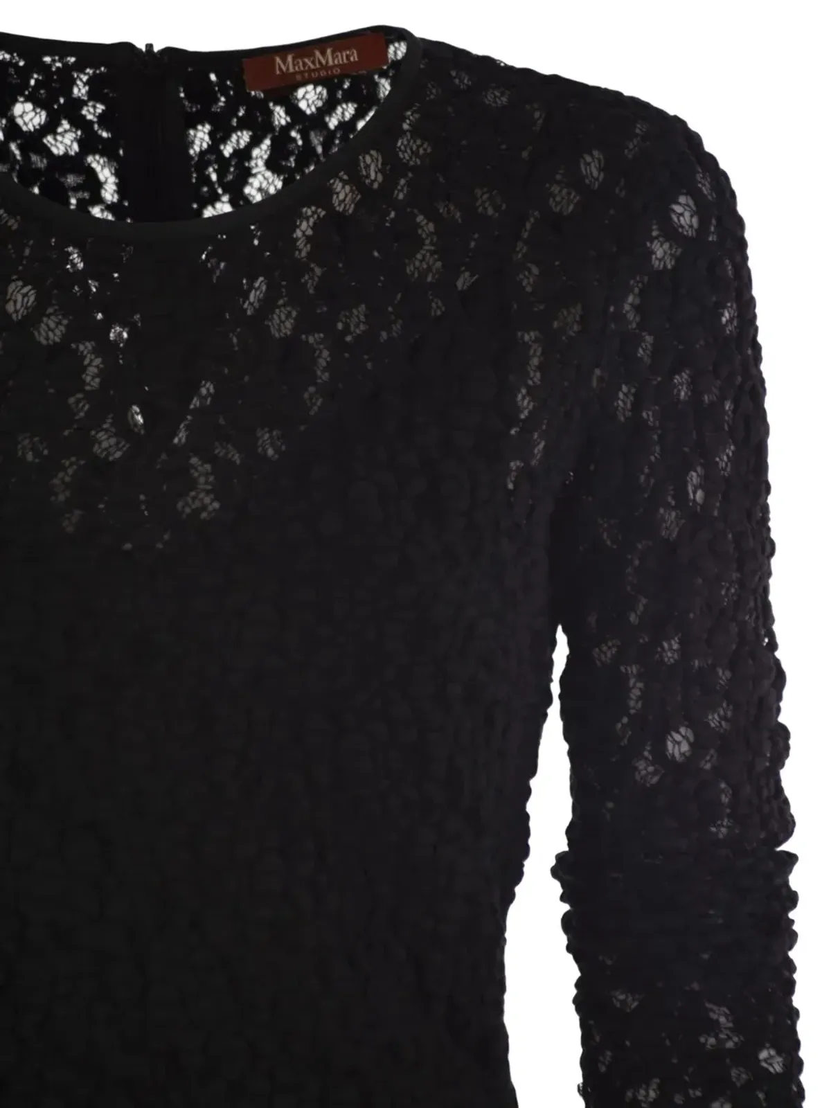 Max Mara ロングスリーブ レース マキシドレス - 画像3