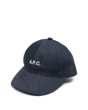 A.P.C. ロゴ刺繍デニムキャップ - サムネイル1