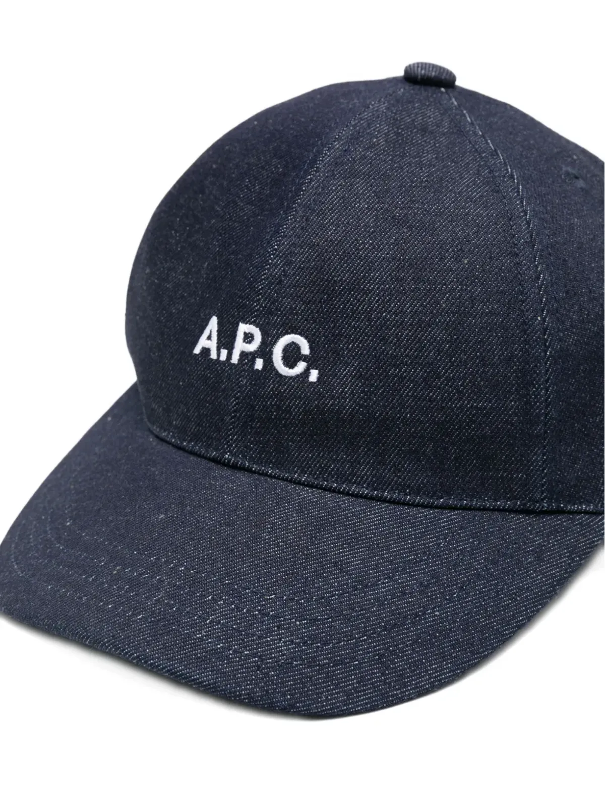 A.P.C. ロゴ刺繍デニムキャップ - 画像2