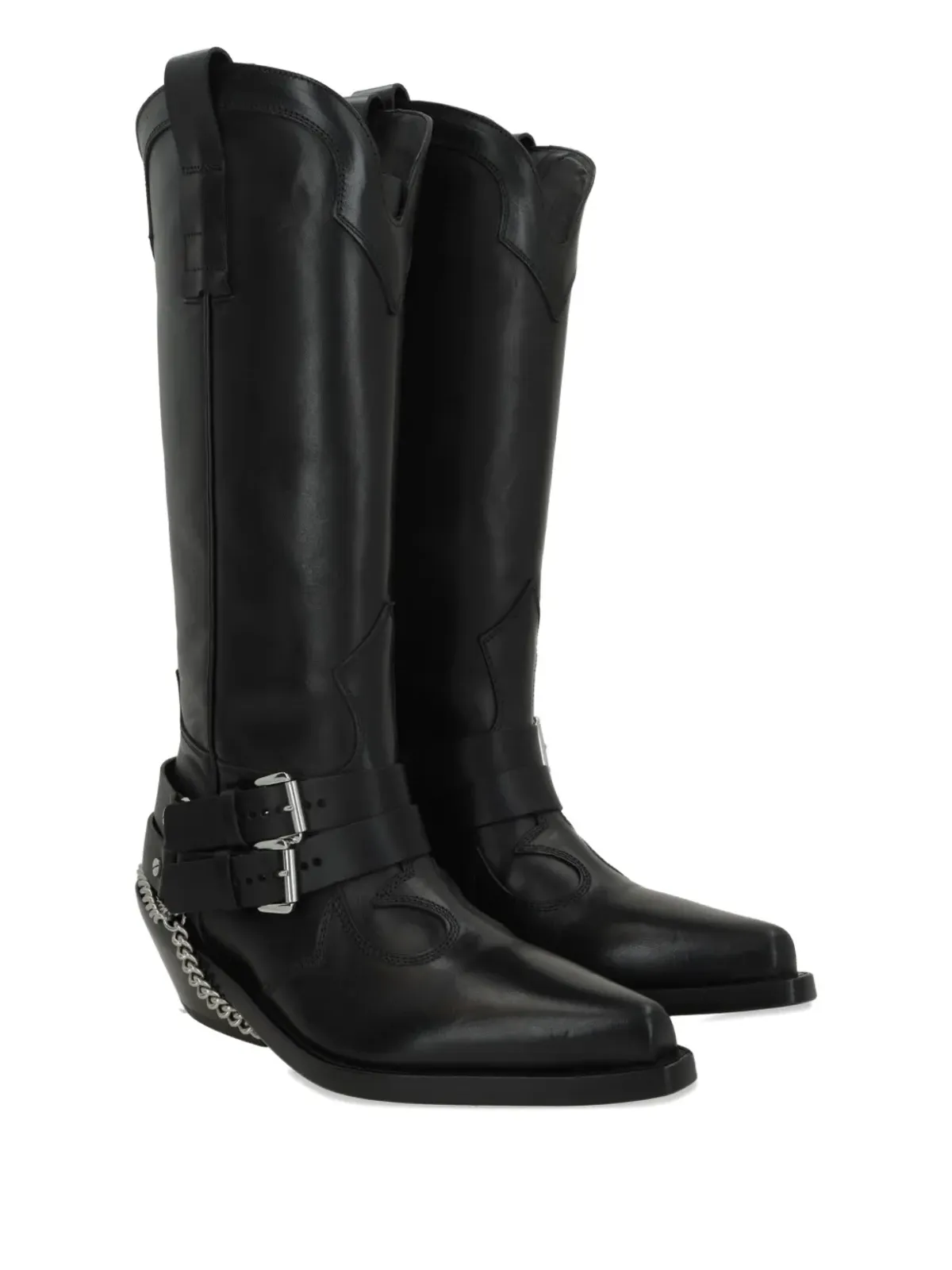 Ann Demeulemeester レザー ブーツ - ブラック - 画像2