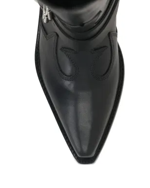 Ann Demeulemeester レザー ブーツ - ブラック - サムネイル4