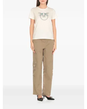 PINKO Love Birds スタッズ付きTシャツ - Neutrals - サムネイル2