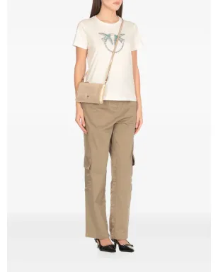 PINKO Love Birds スタッズ付きTシャツ - Neutrals - サムネイル3