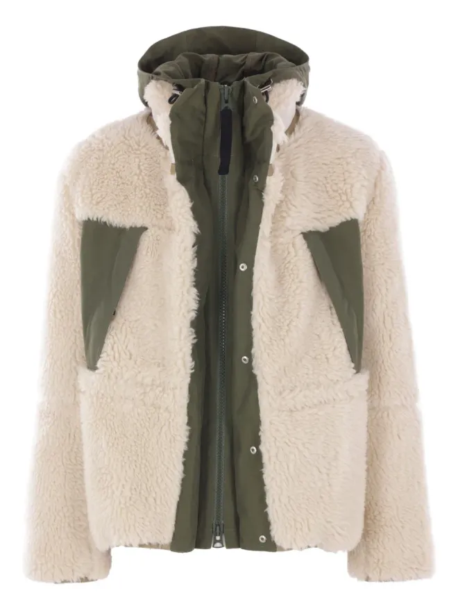 sacai sacai フリースパネルドフーデッドジャケットの商品画像