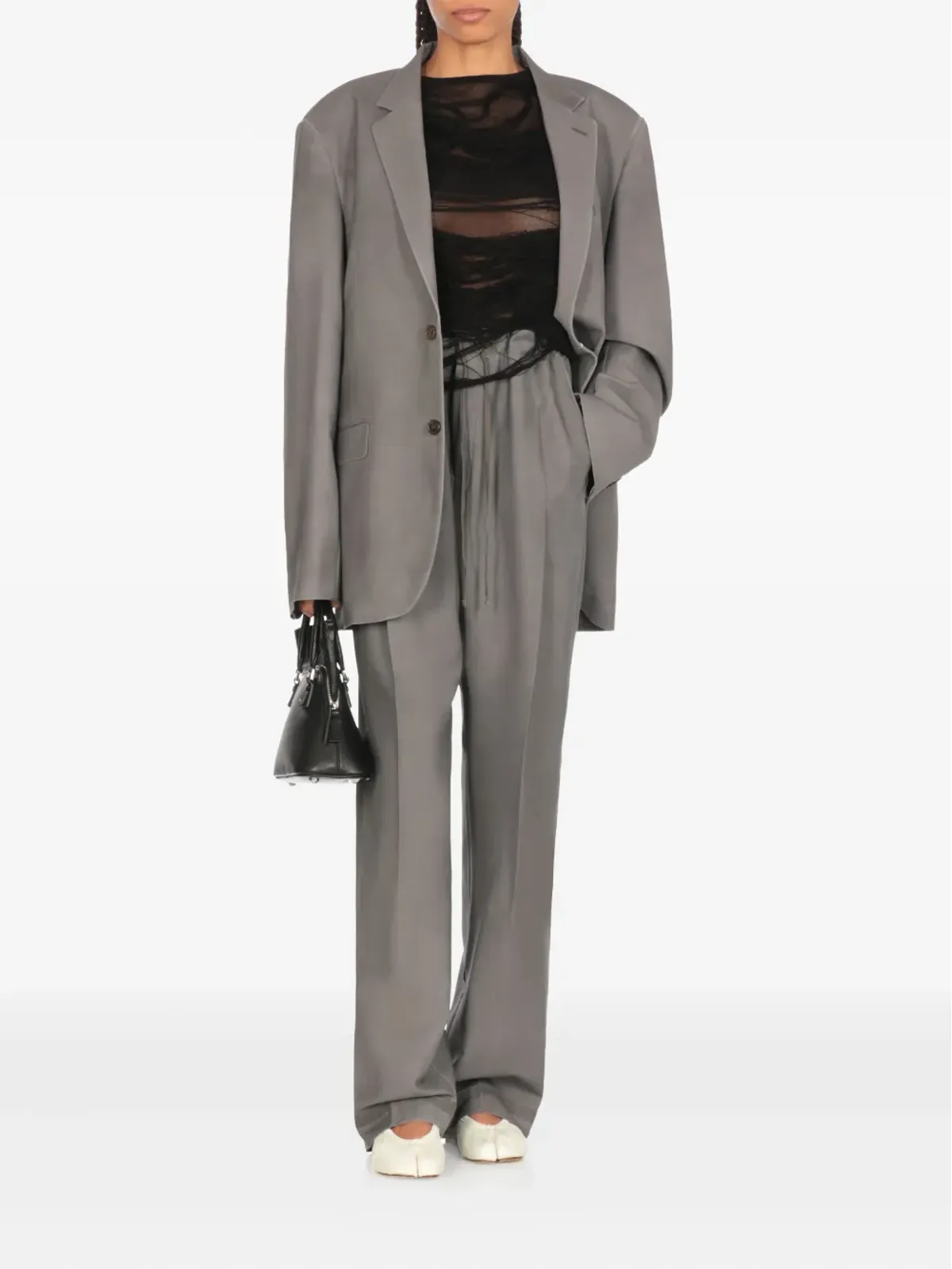 MM6 Maison Margiela ドローストリングウエストパンツ - 画像2