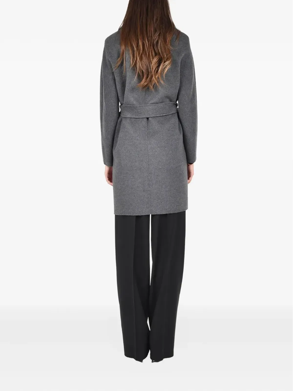 Max Mara ベルテッド ウール コート - 画像3