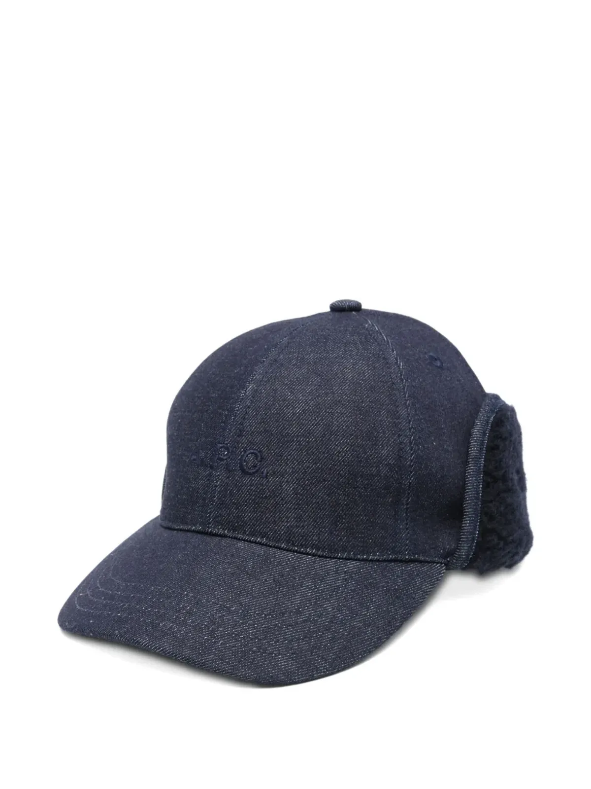 A.P.C. 耳フラップ付きデニムキャップ - 画像1