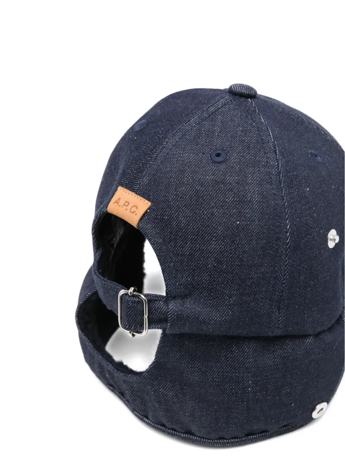 A.P.C. 耳フラップ付きデニムキャップ - 画像2