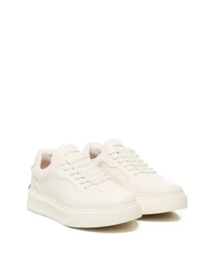 Baracuta leather lace-up sneakers - White - サムネイル2