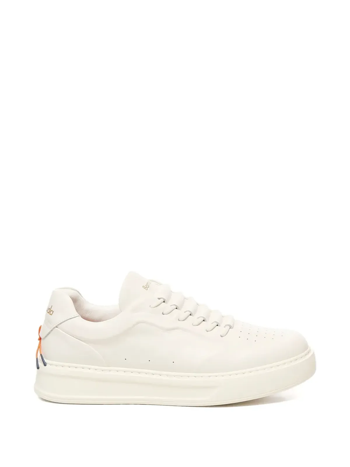 Baracuta leather lace-up sneakers - White - 画像3