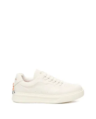 Baracuta leather lace-up sneakers - White - サムネイル3