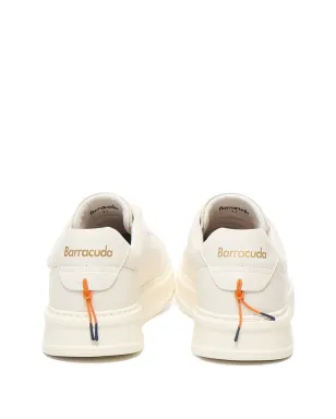 Baracuta leather lace-up sneakers - White - サムネイル4