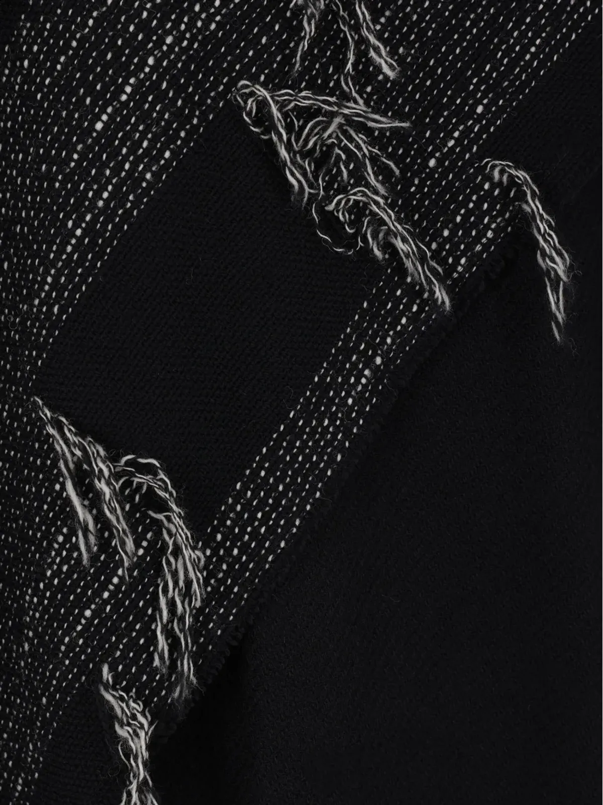 Yohji Yamamoto レザー パネル コート - 画像4
