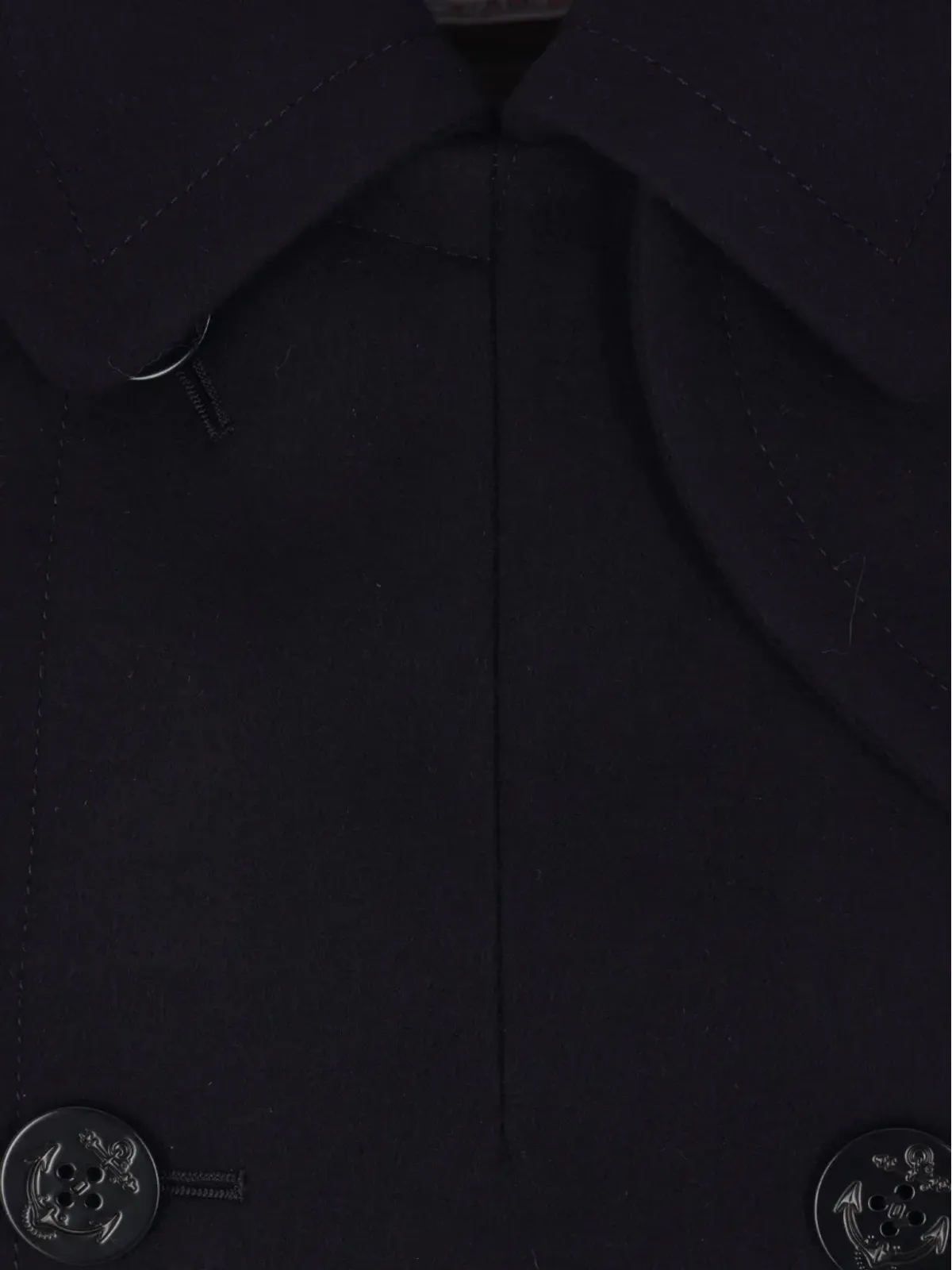 sacai ダブルブレスト アンカーボタン コート - 画像3
