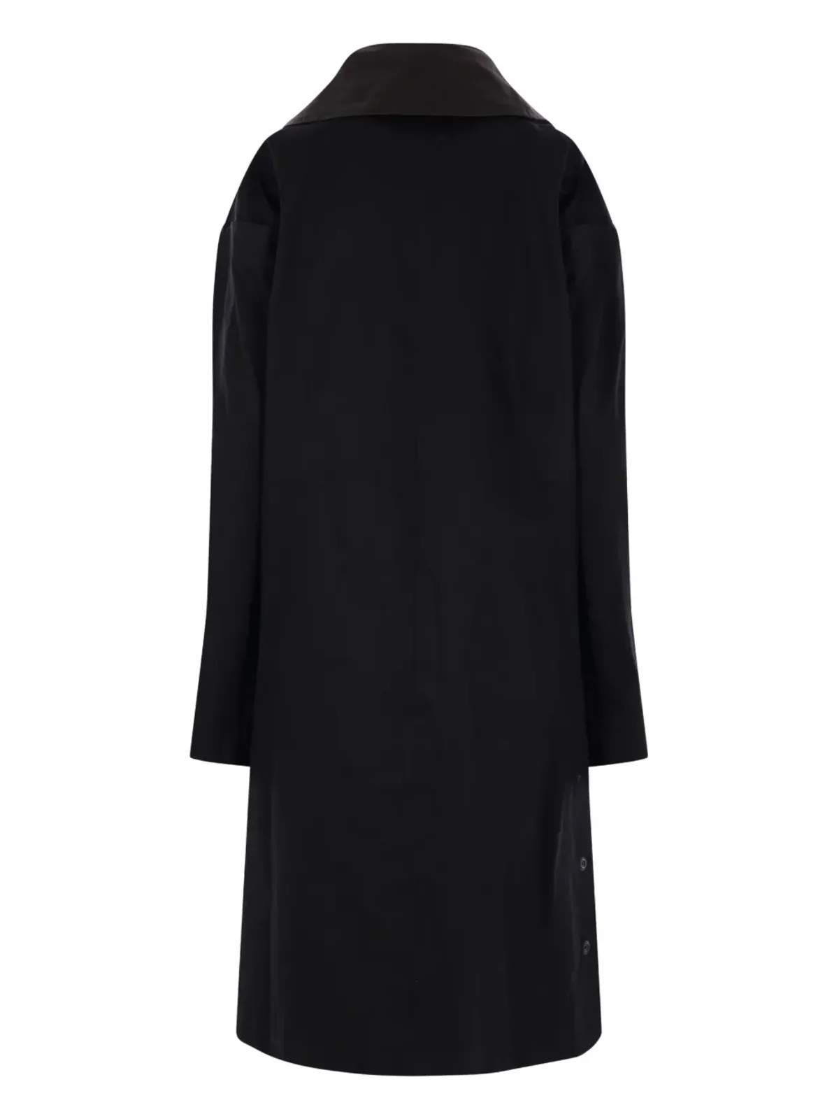 Yohji Yamamoto レザー襟付きコート - 画像2